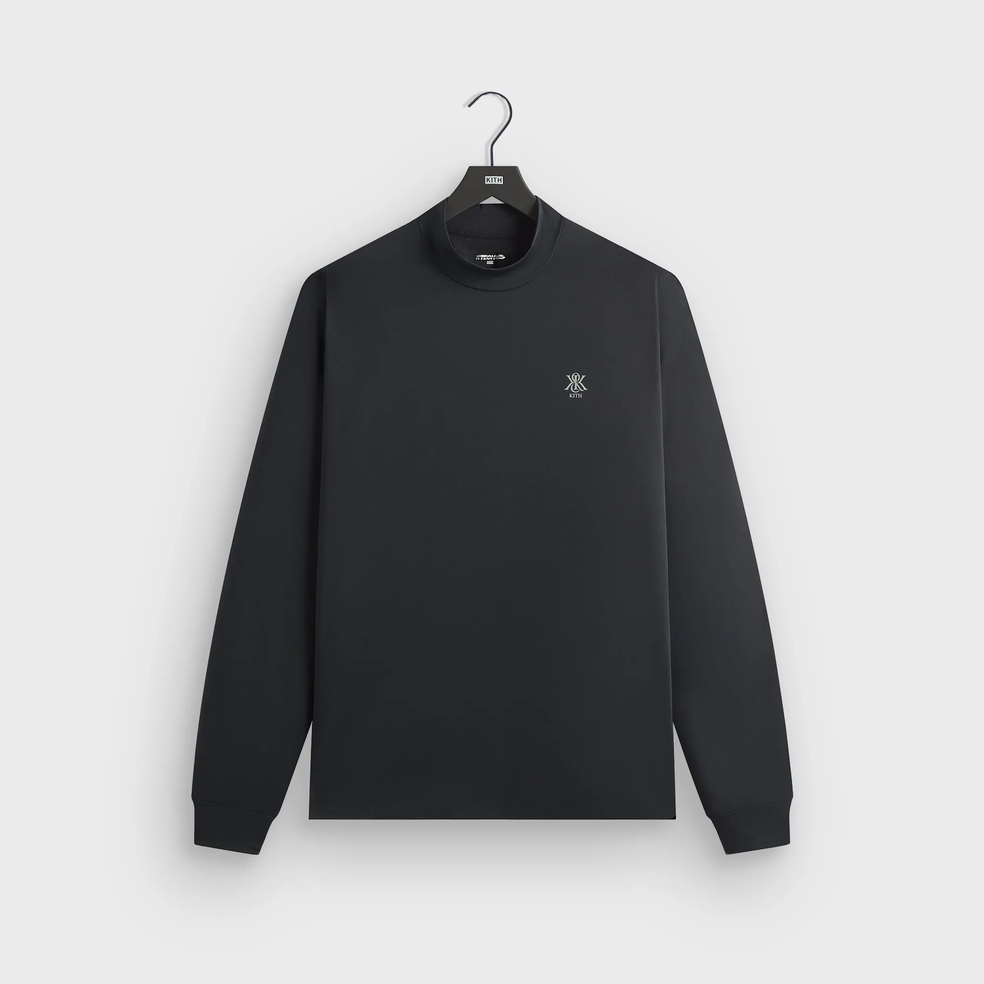 Kith Scratch Long Sleeve Mock Neck - Black Sweat Absorbent