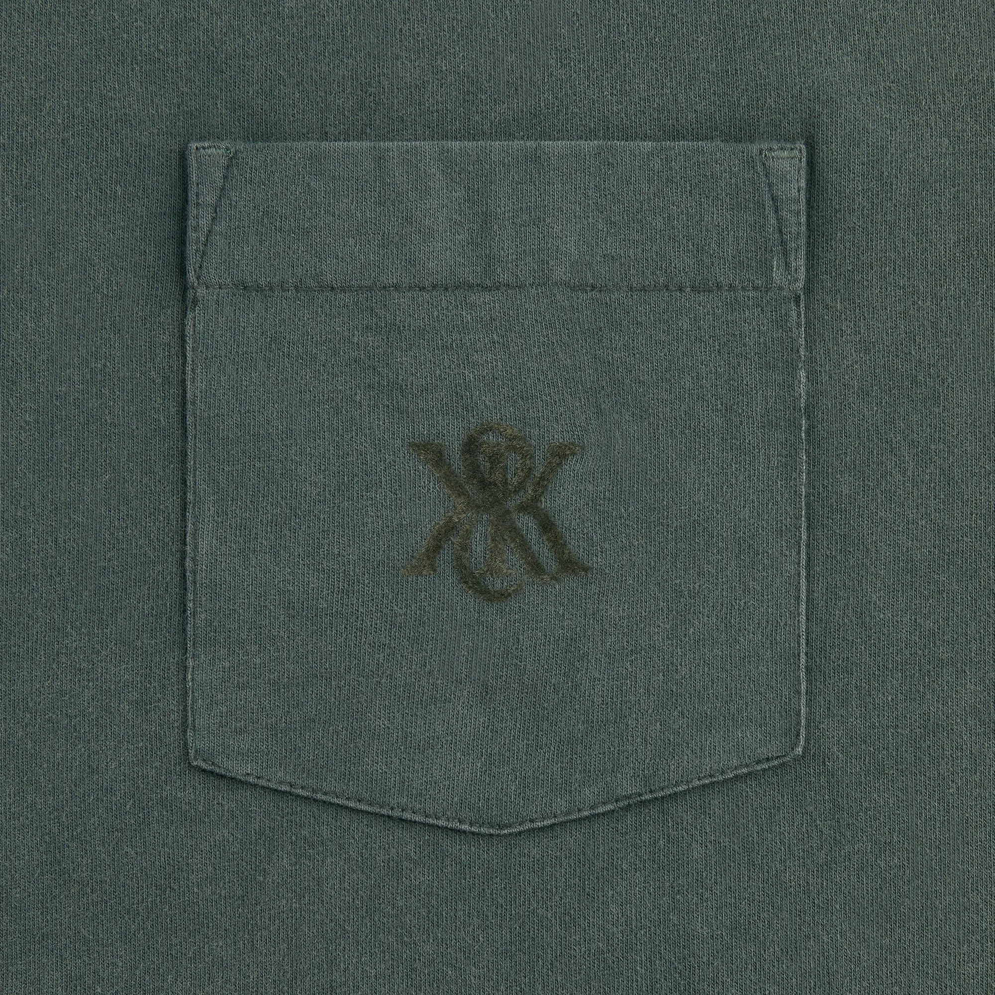 Sophisticated Casual Breathable Comfort Design Kith Sueded Jersey Long Sleeve Leonard Pocket Tee - Machine