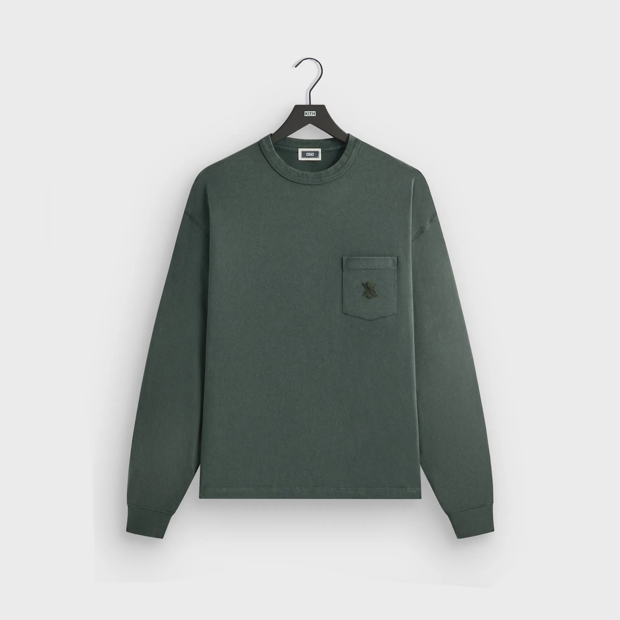 Low Environmental Impact Kith Sueded Jersey Long Sleeve Leonard Pocket Tee - Machine