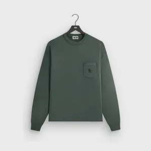 Low Environmental Impact Kith Sueded Jersey Long Sleeve Leonard Pocket Tee - Machine