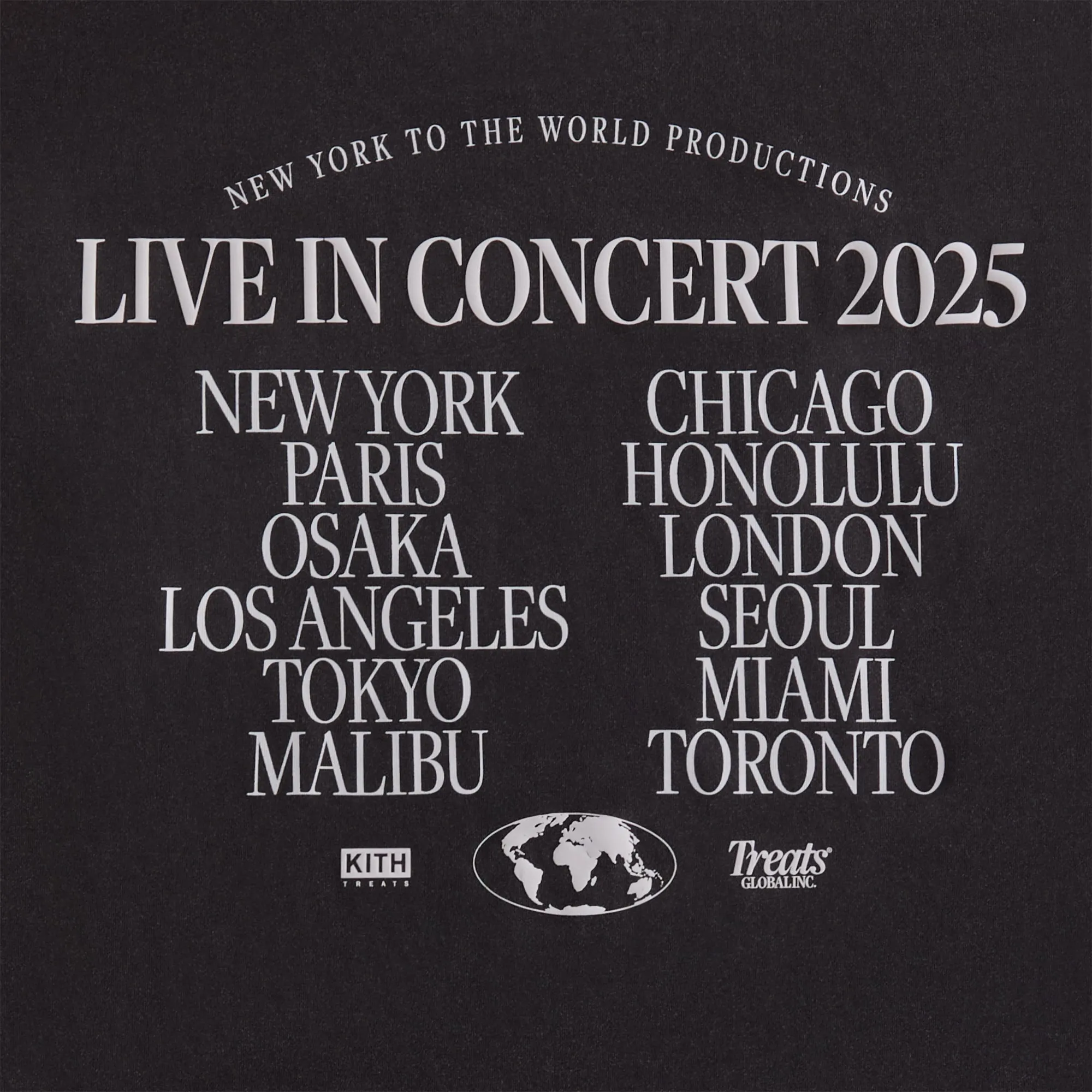 Seasonal Fashion Kith Treats S.W.I.R.L. Tour Vintage Tee - Black