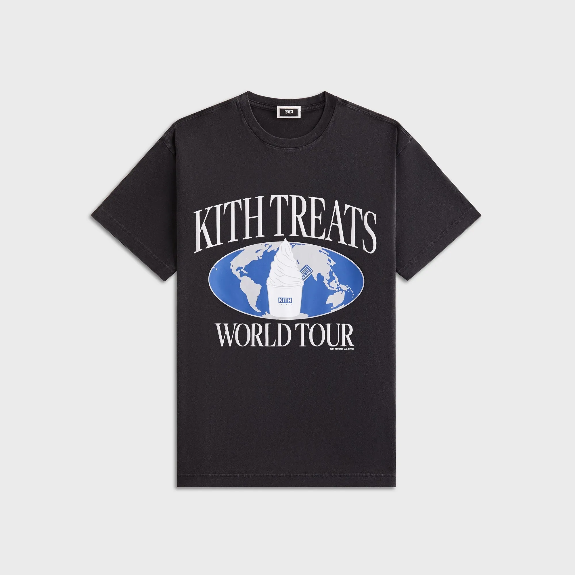 teenagers' Kith Treats S.W.I.R.L. Tour Vintage Tee - Black