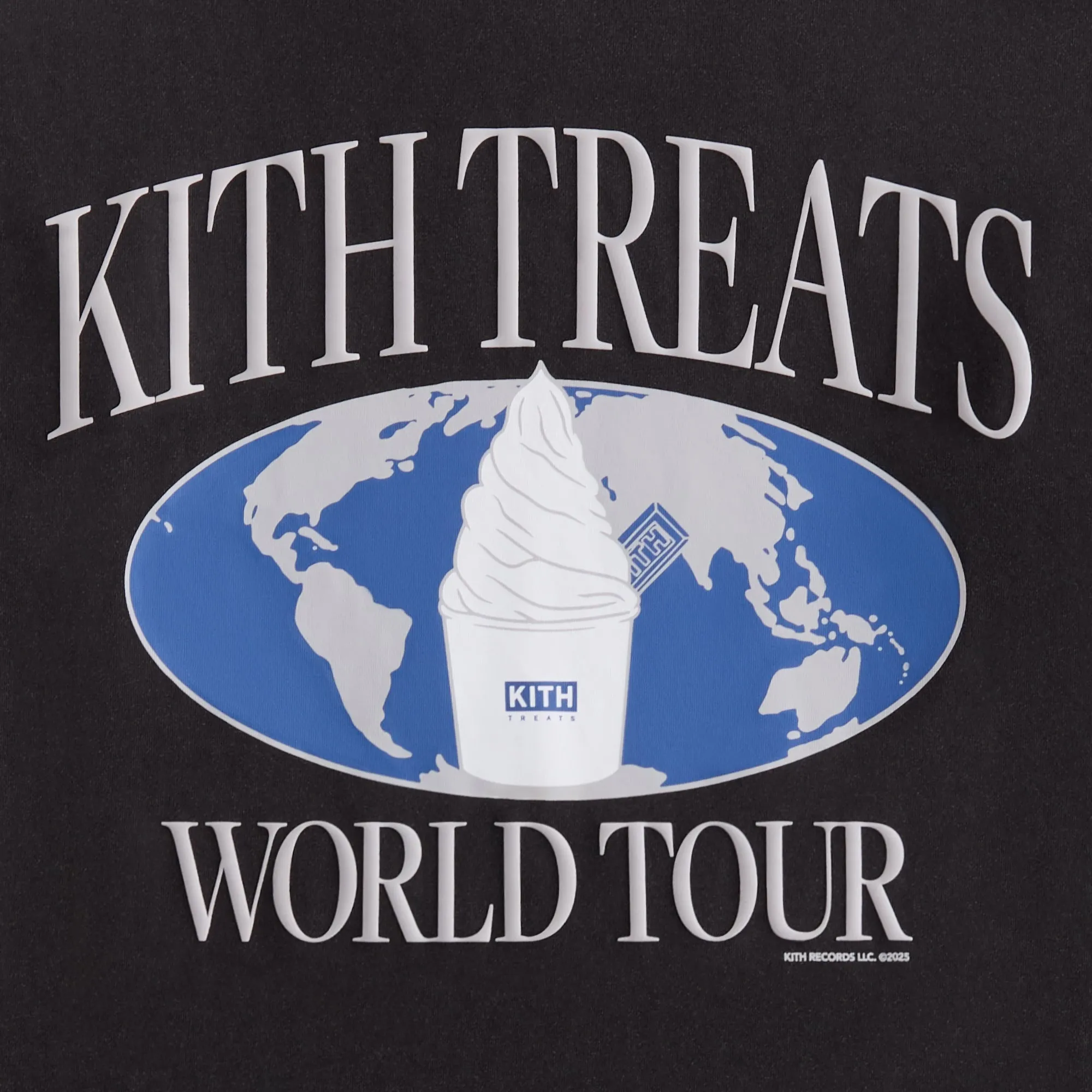 Kith Treats S.W.I.R.L. Tour Vintage Tee - Black OdorResistantTechnology