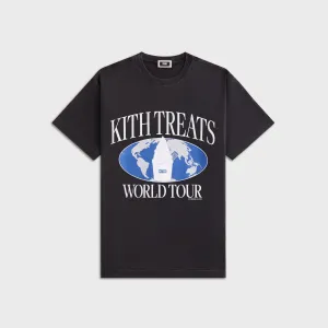teenagers' Kith Treats S.W.I.R.L. Tour Vintage Tee - Black