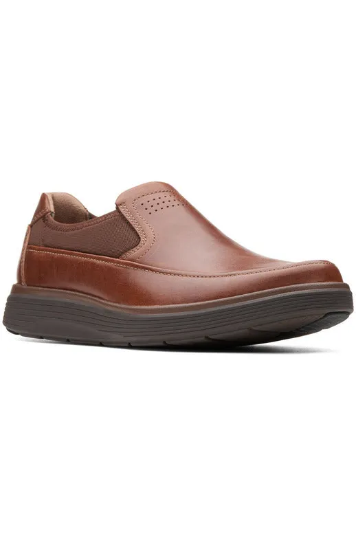 Clarks Un Abode Go in Tan Leather Extra Wide Cold Tone
