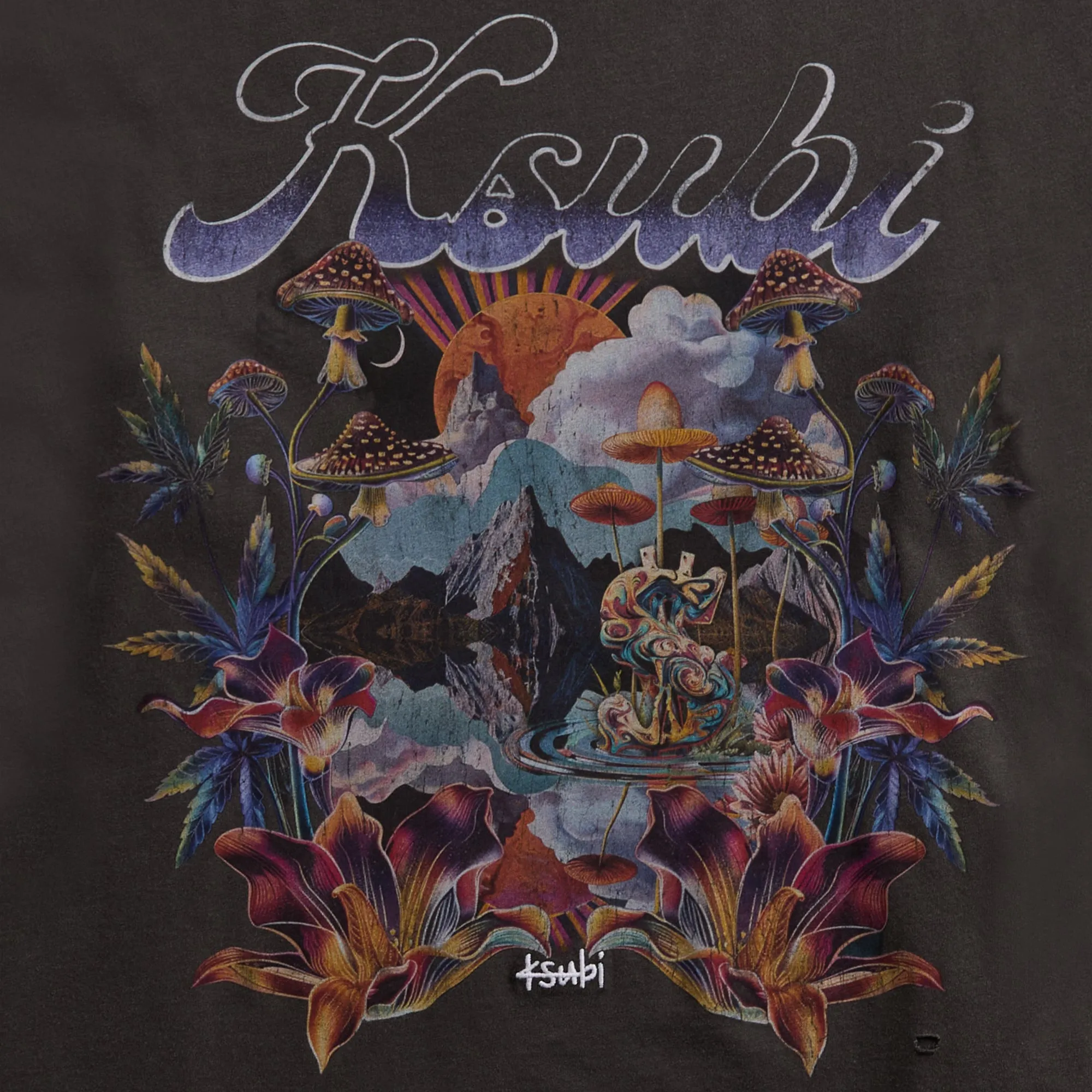 casual outing Recycled Polyester Ksubi Hendrix Ekcess Tee - Old Black