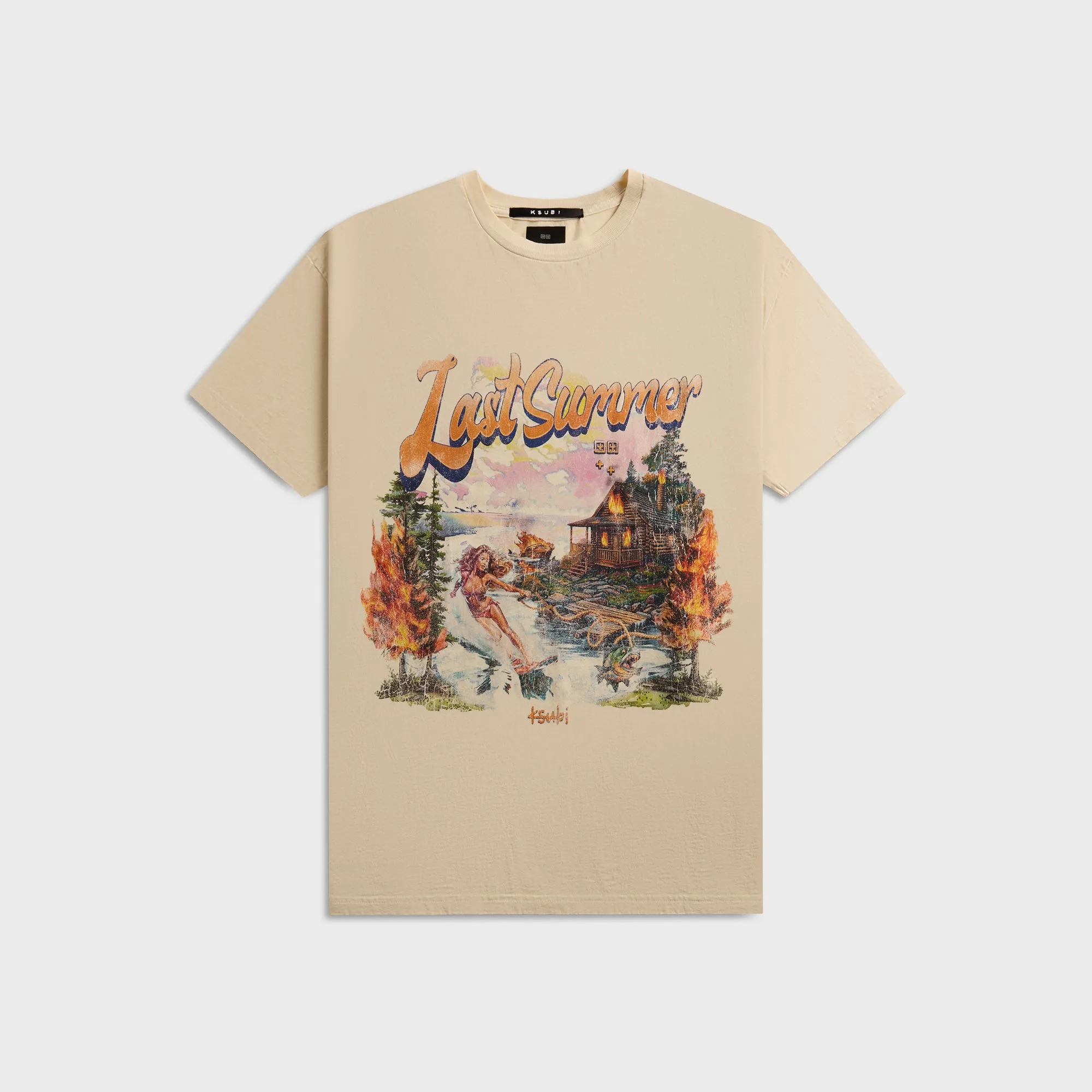 Ksubi Last Summer Ekcess Tee Desert - Tan Bohemian freedom