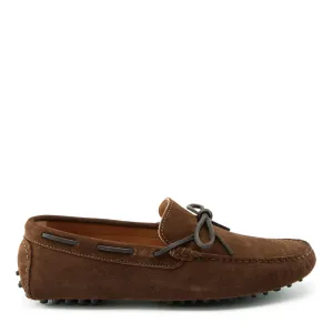 Laced Driving Loafers, brown suede Grip Path City Event