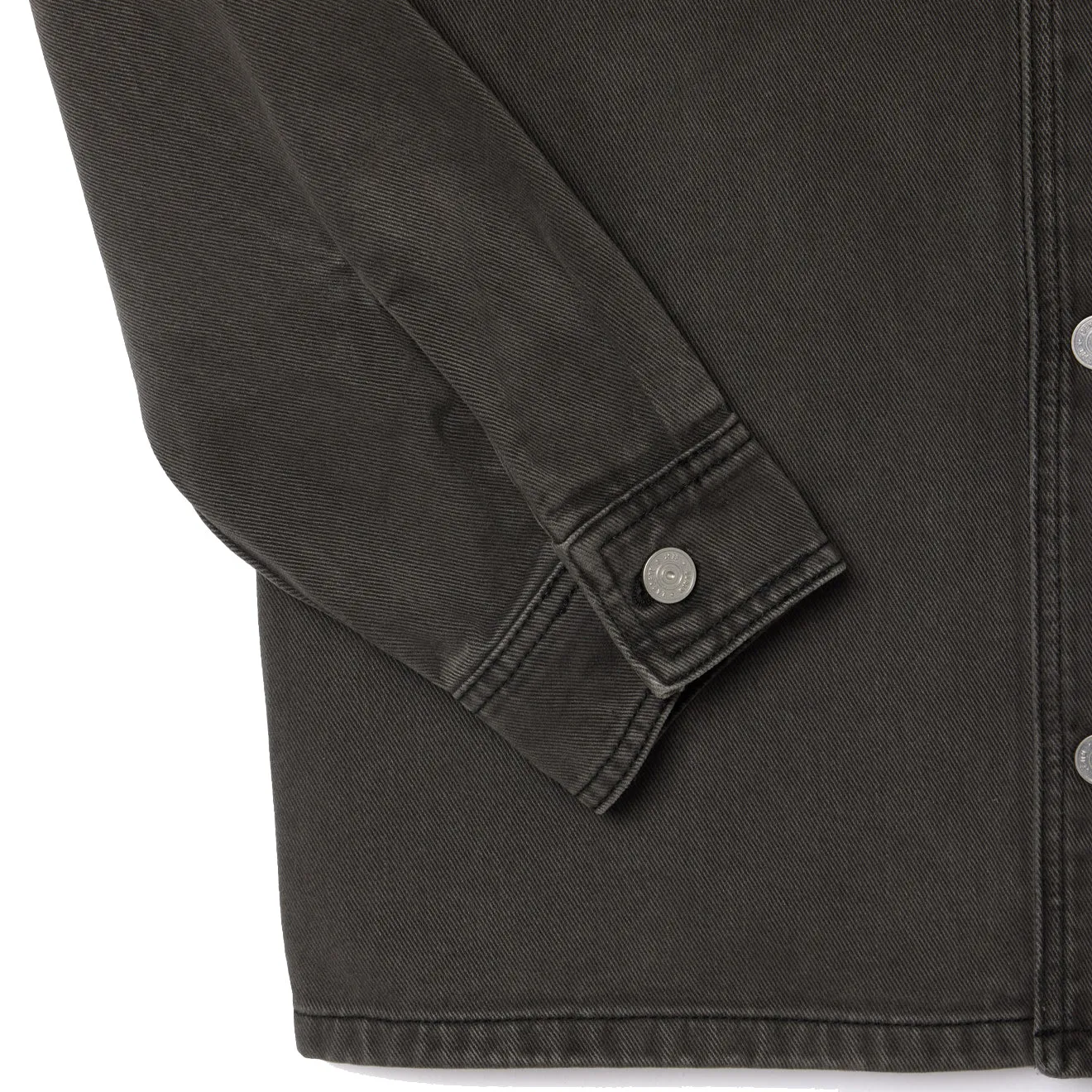 Lacoste Coloured Denim Classic Collar Overshirt  Eco Noir Button-up Iconic look