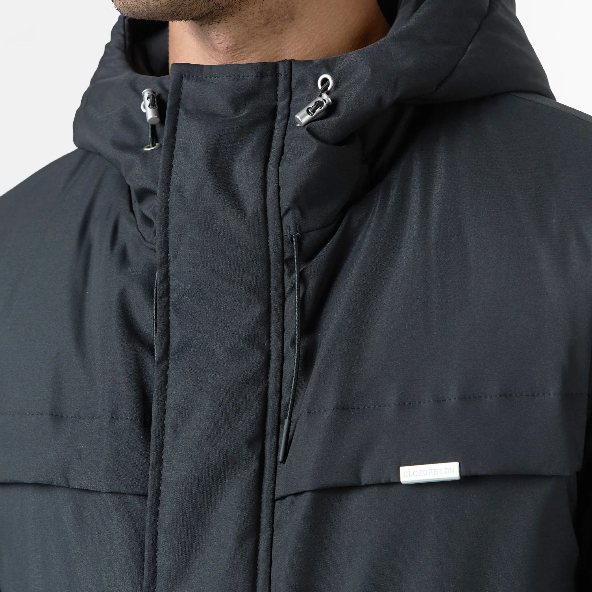 No Smell Smart Parka Jacket | Black