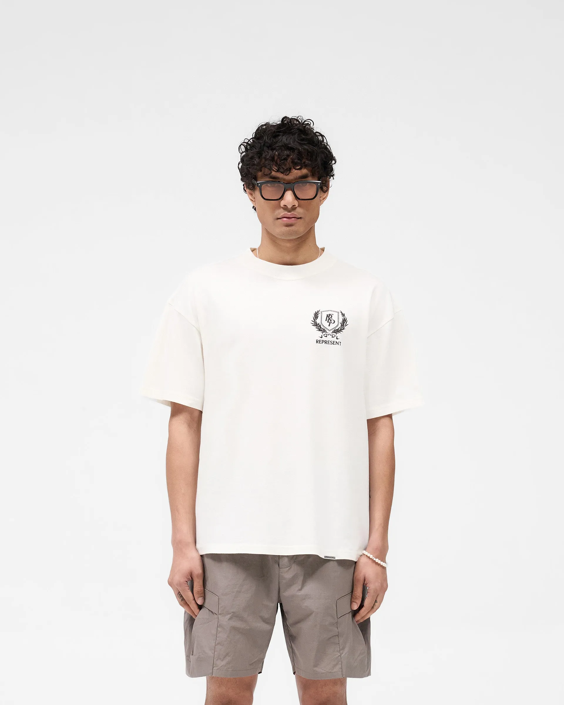 Crest T-Shirt - Flat White Soft Feel