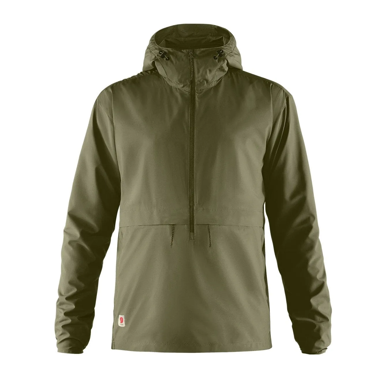 Fjallraven High Coast Lite Anorak Green Anti Pilling Fabric Anti Static Treatment