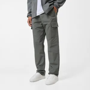 Simple Cut Ripstop Reinforcement Smart Utility Open Hem Trouser | Khaki