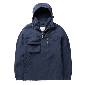 Left Hand Adda Smock Navy City Walking Style Water Resistant Coat