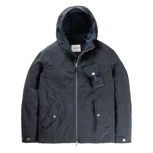 Left Hand Elvo Anorak 2.0 Navy Packable Construction Clean Fit