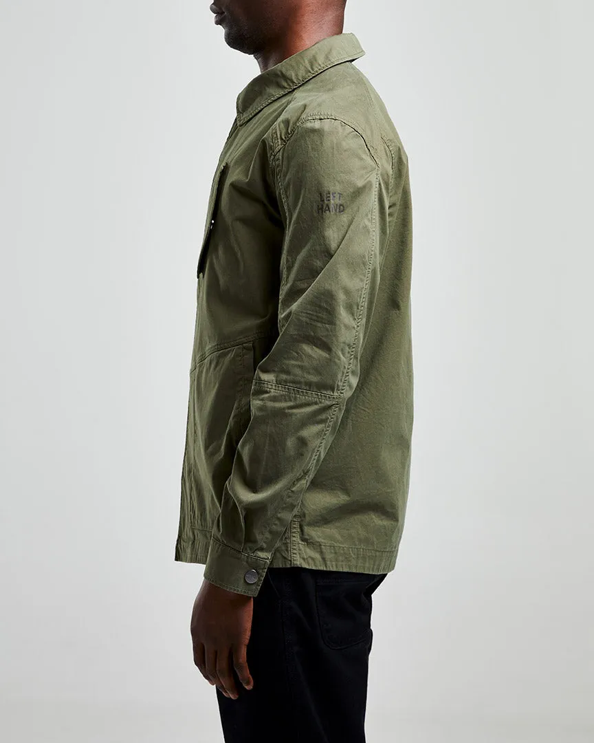 Edgy Fashion Left Hand Sesia Overshirt Olive