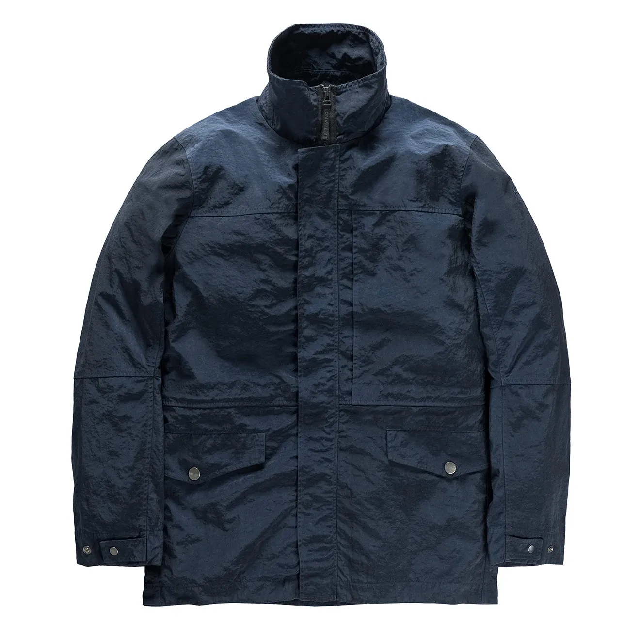 Left Hand Ticino Field Jacket Navy Reinforced Seam Durability Glow In Dark Trims