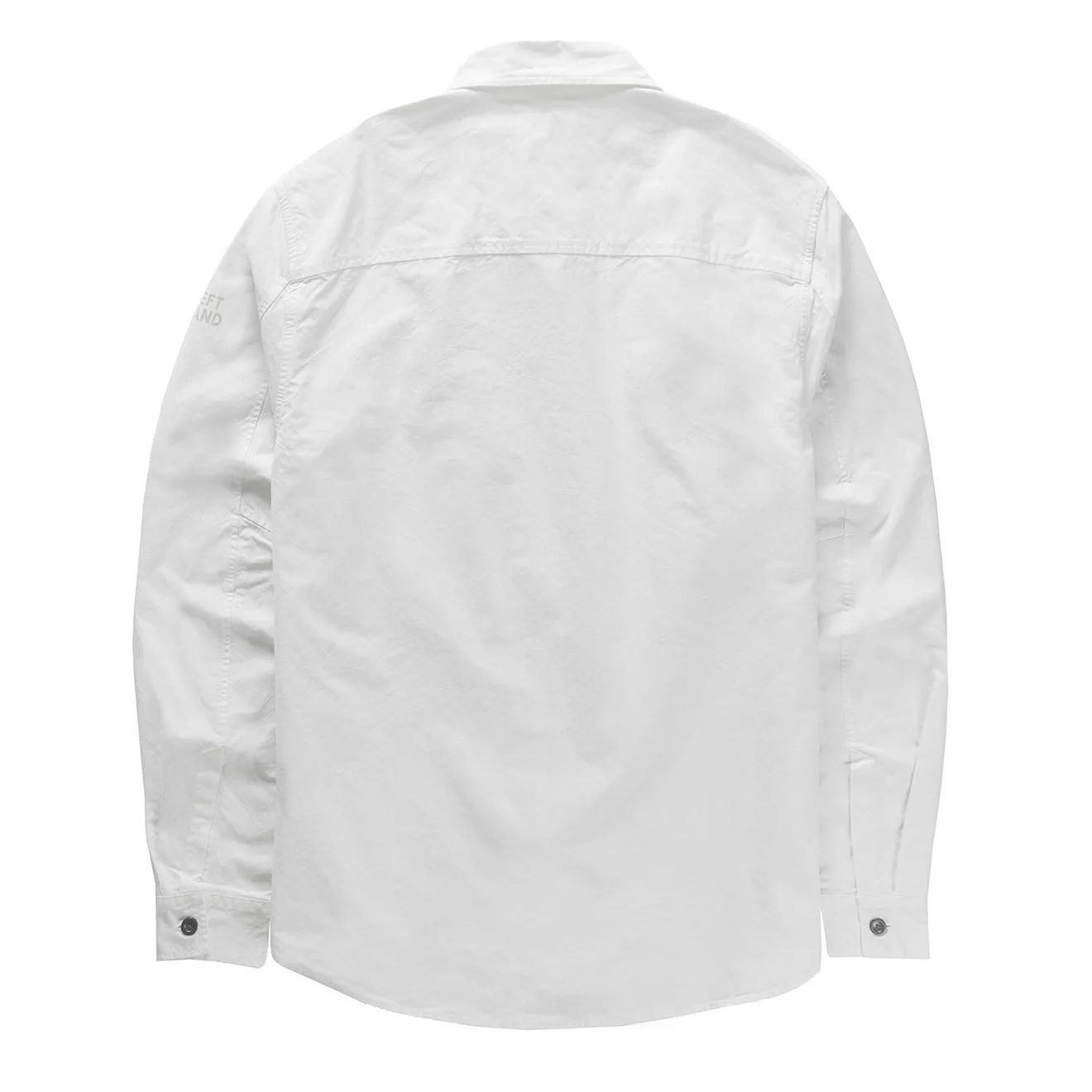 Left Hand Zip Pocket Shirt Off White Winter Retreat Comfort First Fit