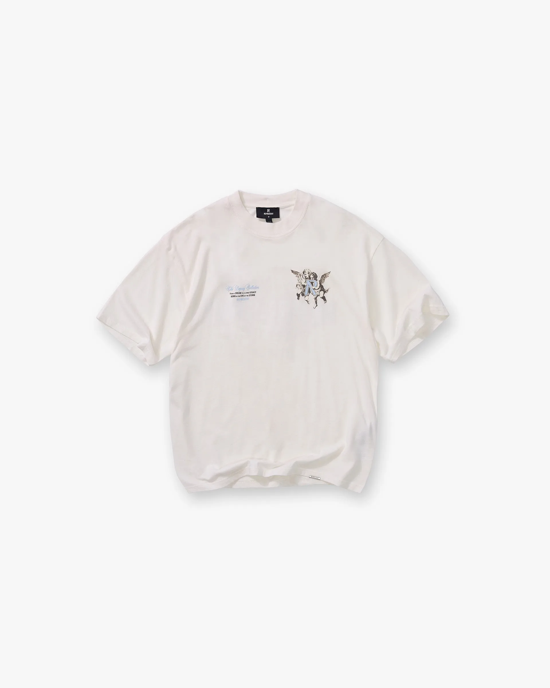 Spring Wear Soft Fabric Legacy Cherubs T-Shirt - Flat White