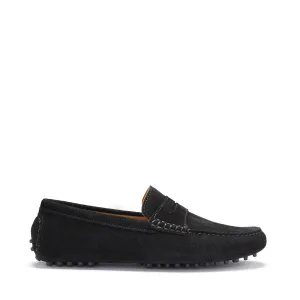 Penny Driving Loafers, black suede Smooth Finish Guard Path
