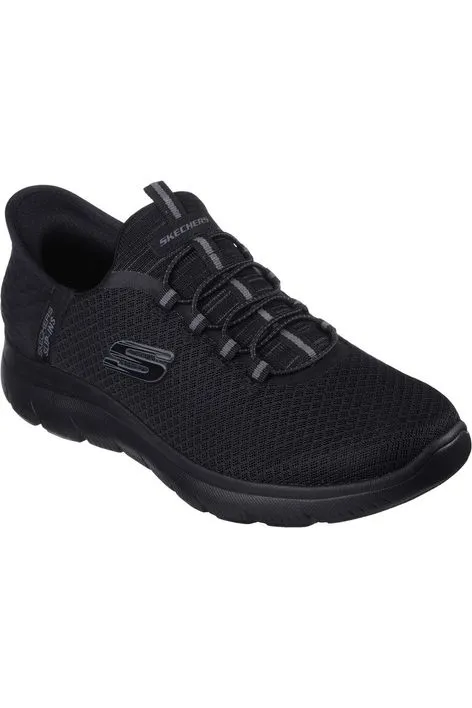Ergonomic Wellness Seekers Skechers Mens 232457 SUMMITS HIGH RANGE in All Black