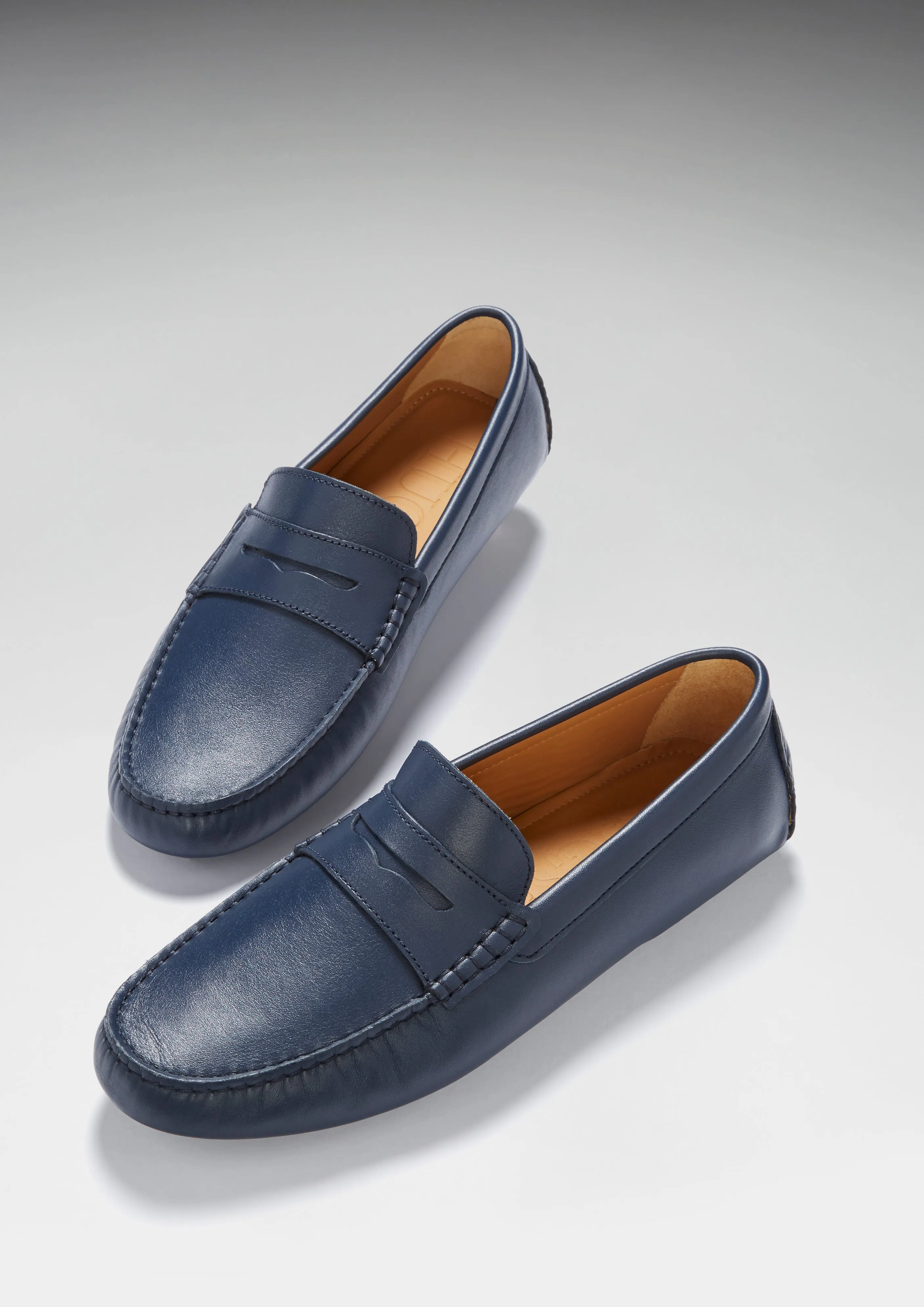 Art Lane Urban Nights Penny Driving Loafers, french navy leather