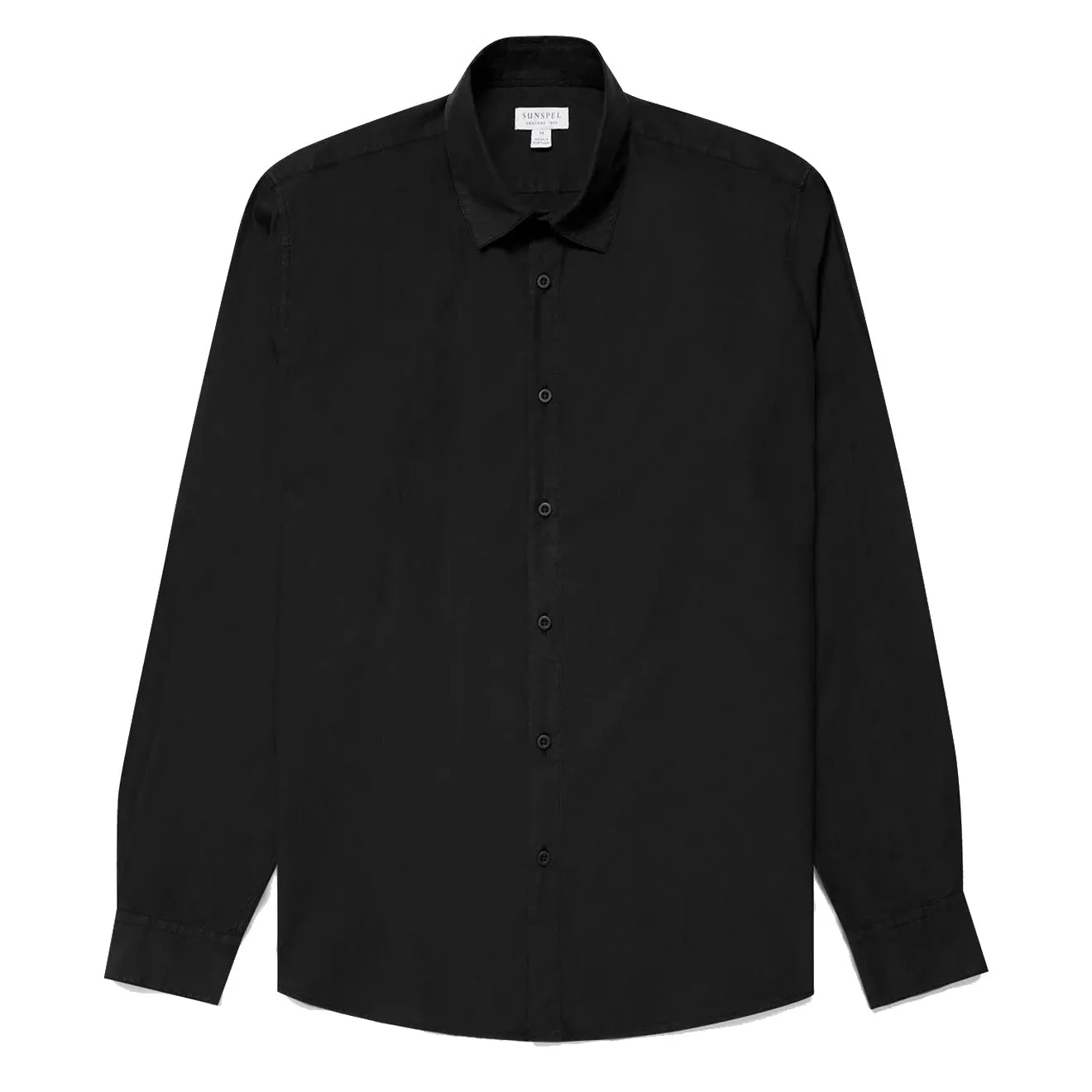 Sunspel L/S Shirt Black Effortless Style Backpacking Trip