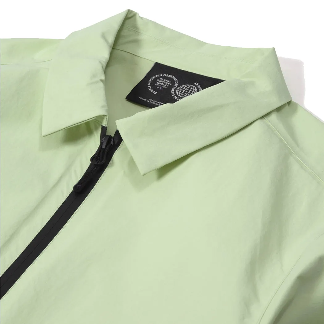 All Year Use Single Buttons Purple Mountain Observatory Climate Lightweight Jacket Lime Cream