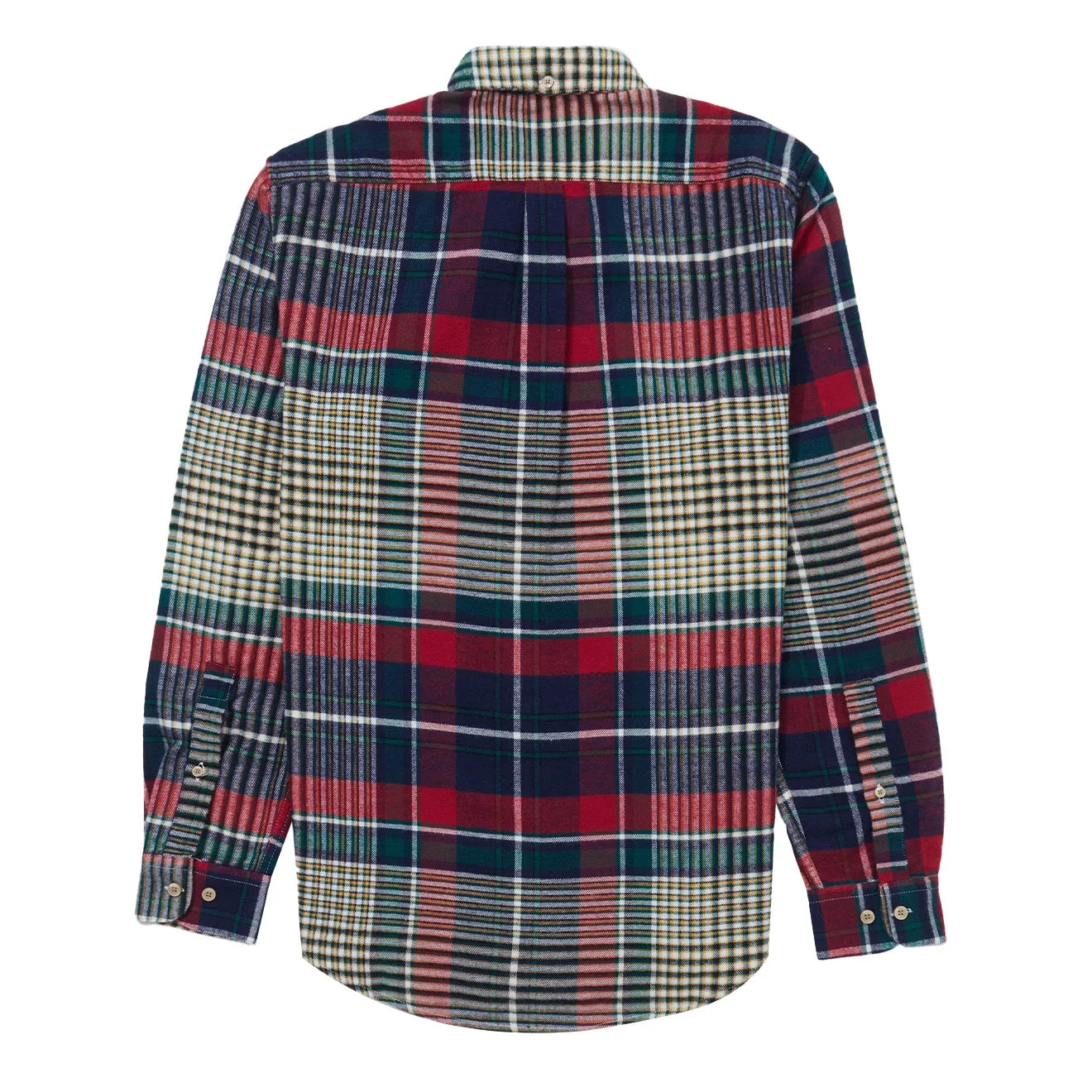 Portuguese Flannel Button Down Tolly Shirt Red / Blue / Green Midweight Textile