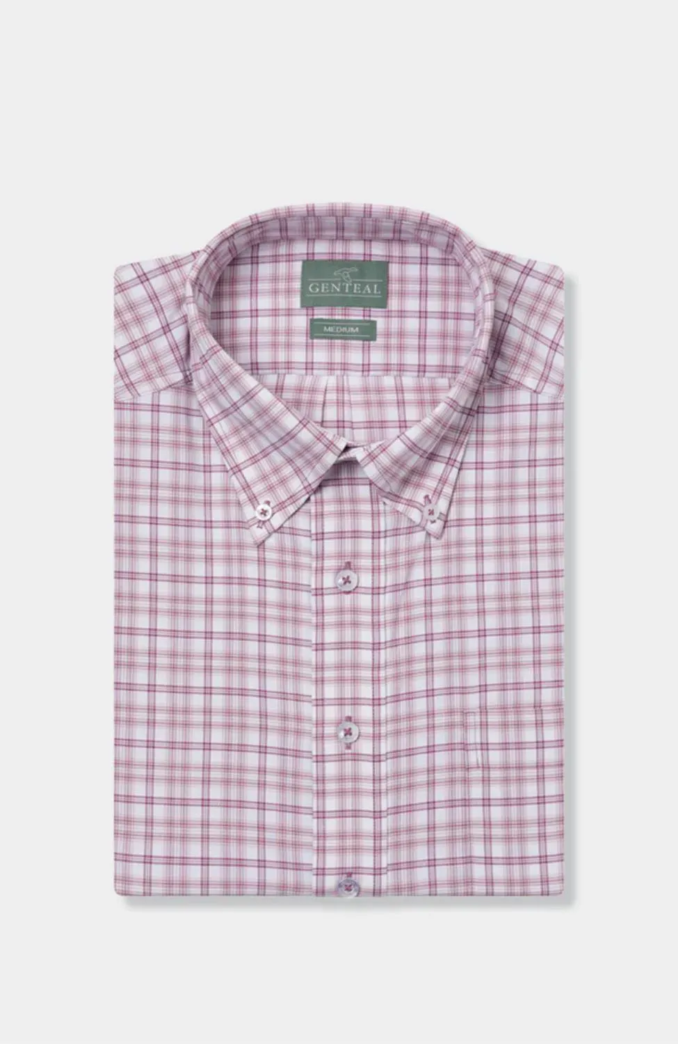 Trendy Wear Spring Break Men's Brookline Softouch Performance Sport Shirt In Pomegranate