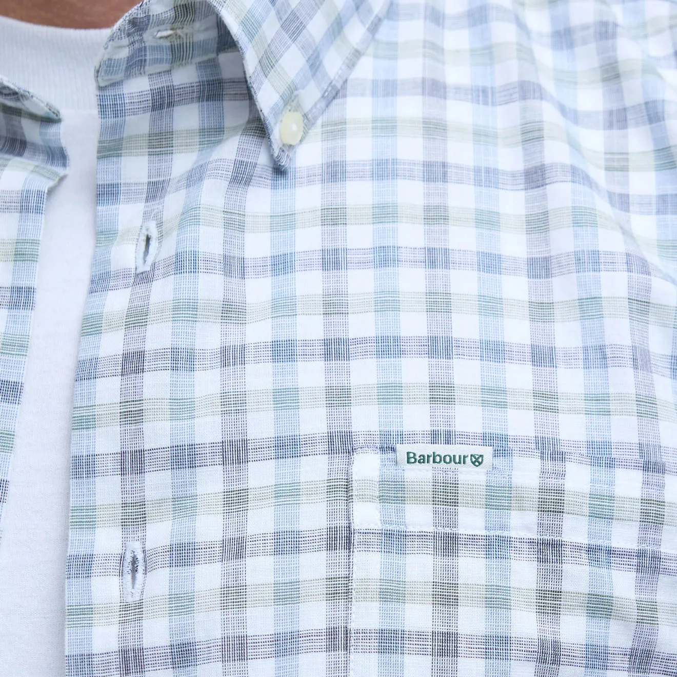 Modern Appeal Functional Comfort Barbour Ravenfield Checked Regular Fit Shirt Navy