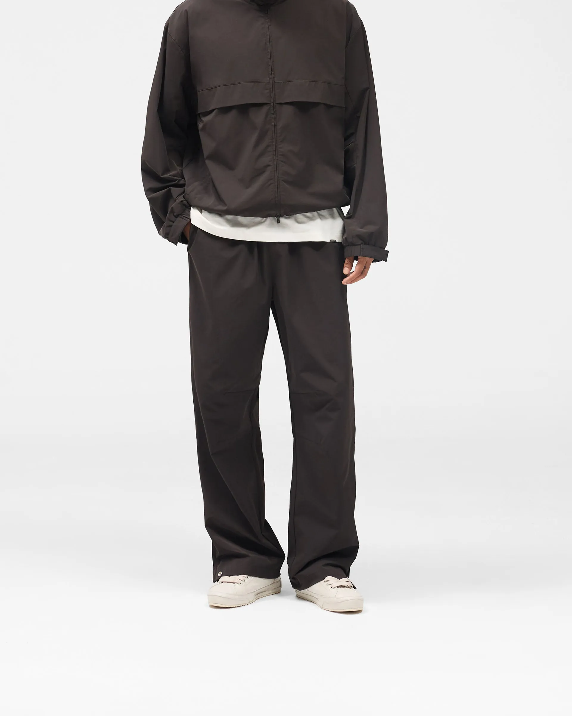 Initial Nylon Track Pant - Coffee Comfort Control