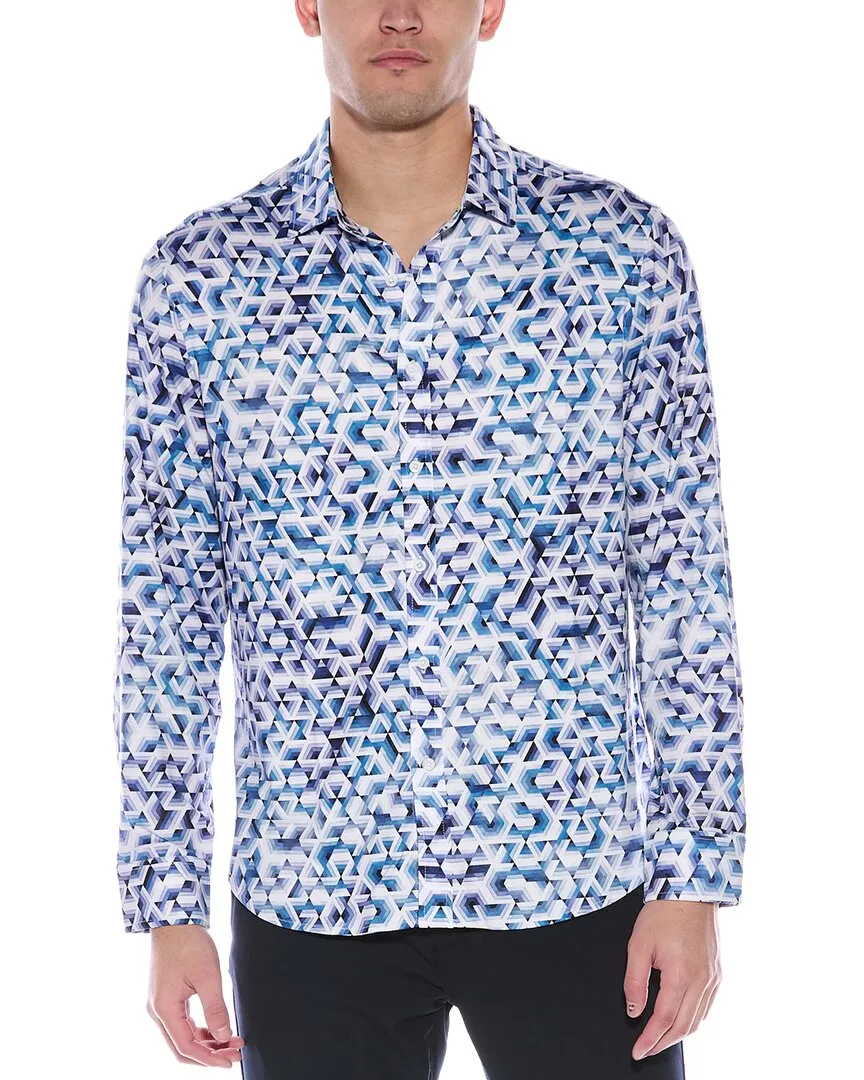 Robert Graham Malvey Classic Fit Knit Shirt Seamless construction