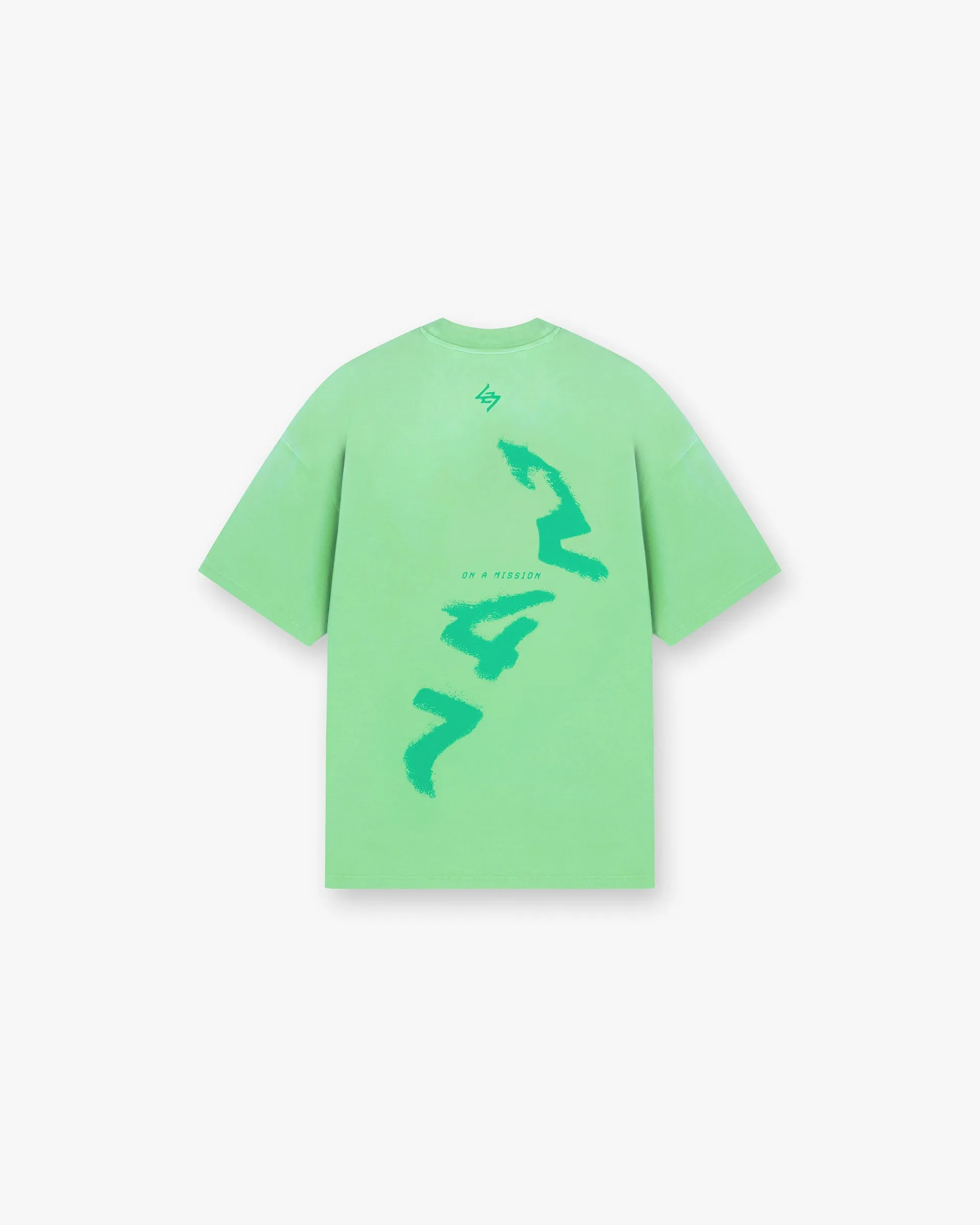 247 Motion Oversized T-Shirt - Speed Green Sport Flex Organic Cotton Construction
