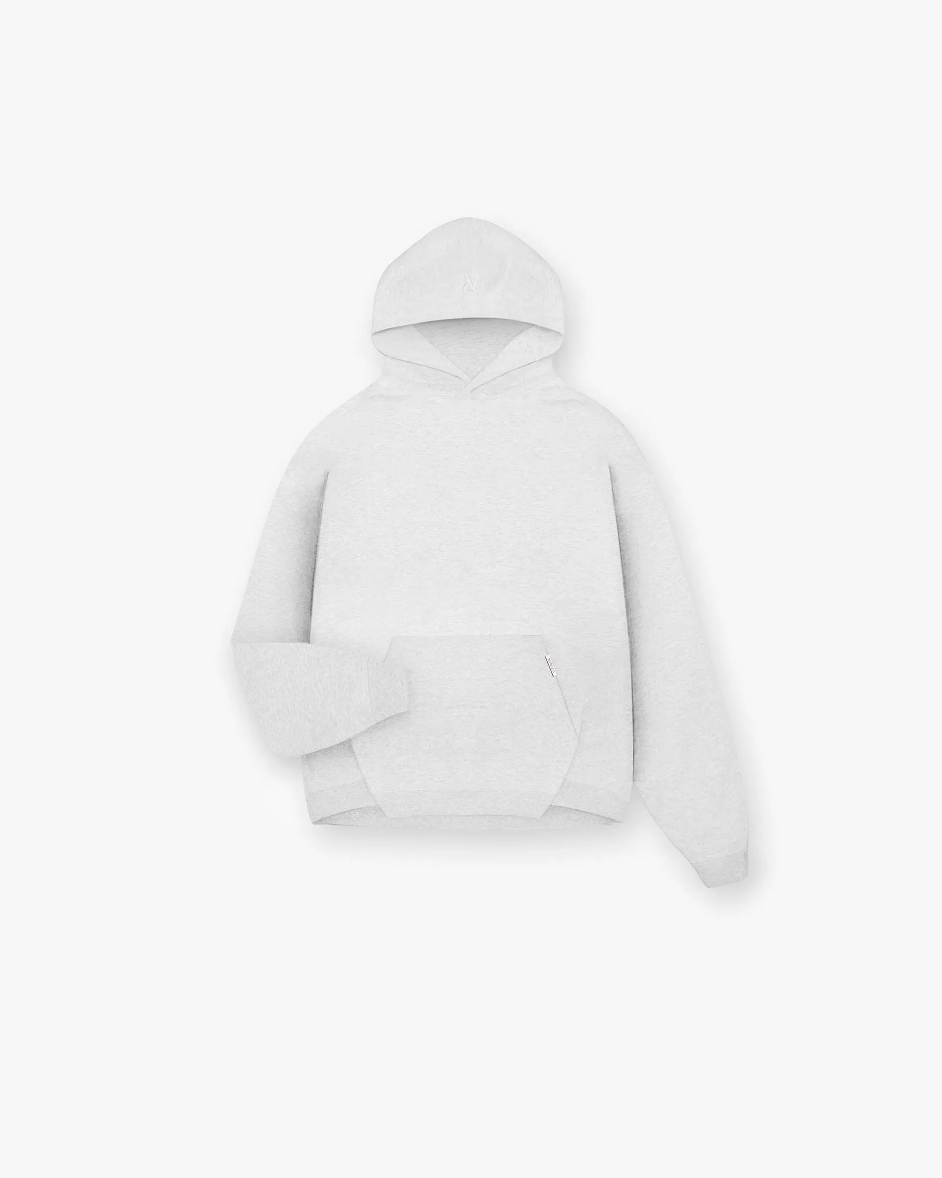 Initial Oversized Hoodie - Ice Grey Marl Concert wear Long Sleeves