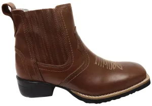 Work Utility D Milton Ace Mens Leather Comfortable Western Cowboy Chelsea Boots