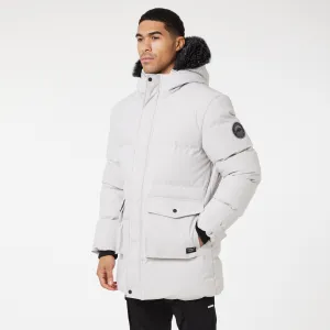 Utility Pocket Puffer Parka | Stone SeamlessBonding
