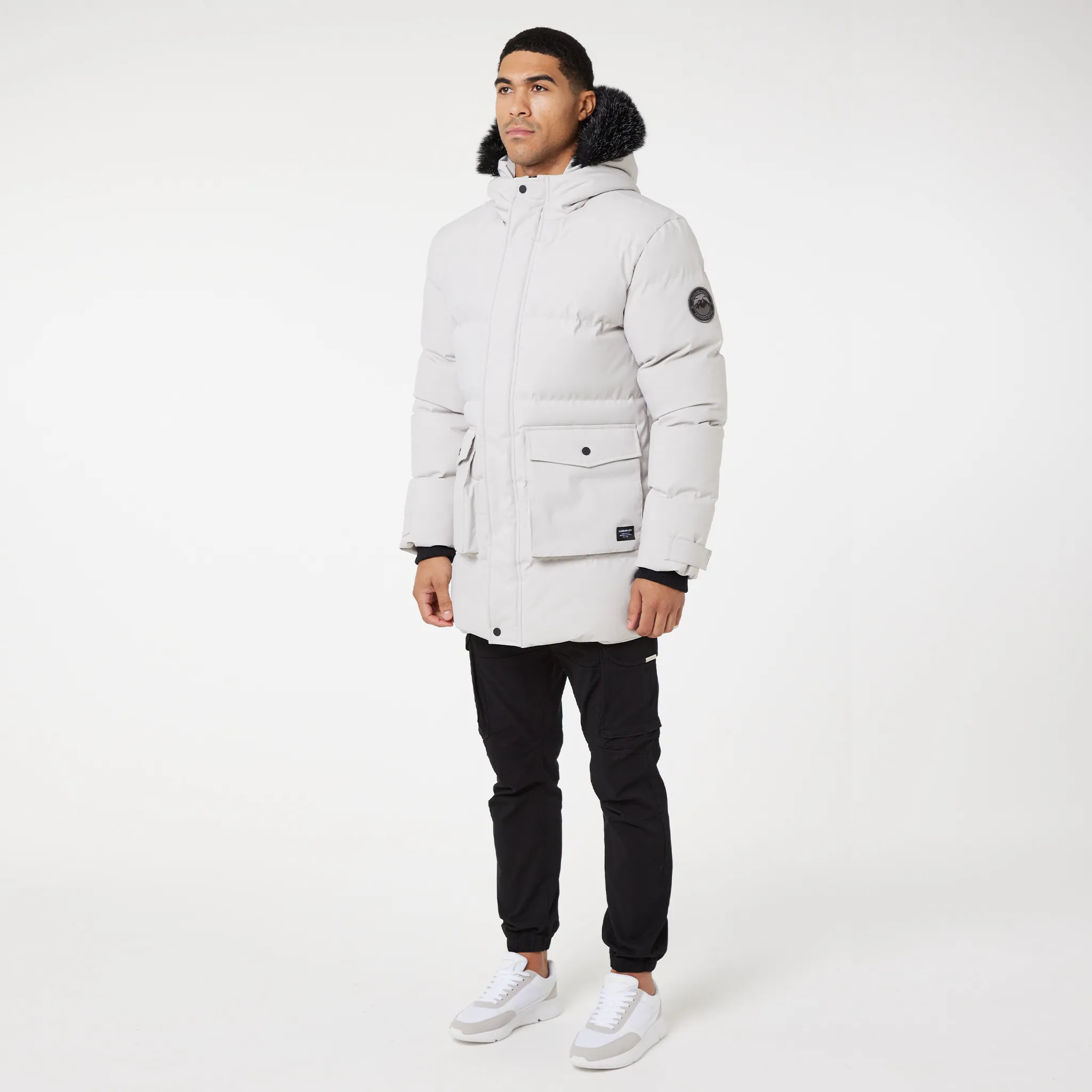 Utility Pocket Puffer Parka | Stone Trendy Must Have