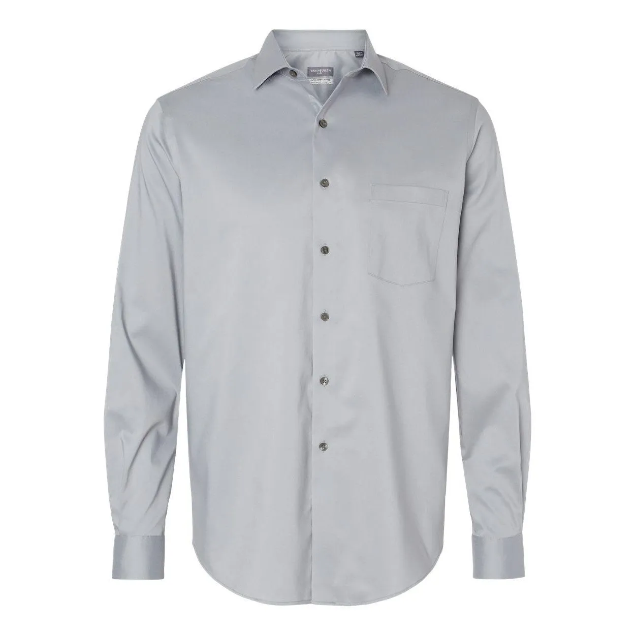 Van Heusen Ultra Wrinkle Free Shirt Coffee Run Sporty Look