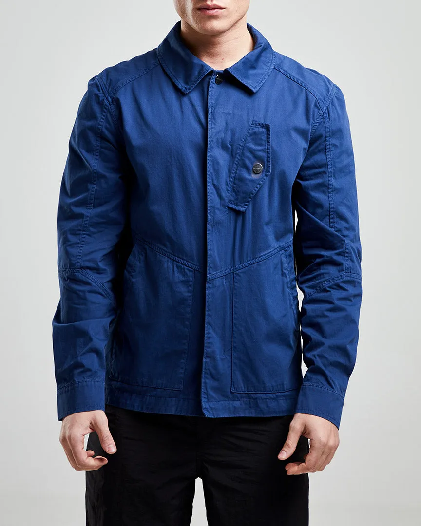 Left Hand Sesia Overshirt Navy Sporty Layer