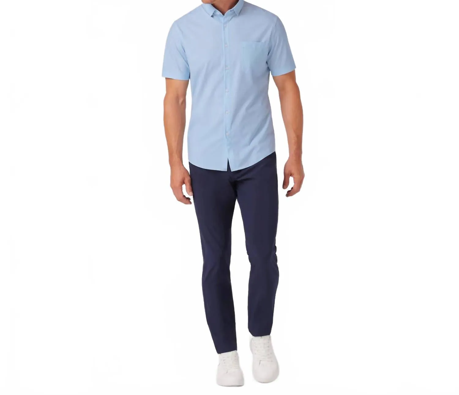 Leeward Short Sleeve Button Down Shirt Shirt In Light Blue Pressed Diamond Warm Weather Wear