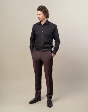 Fit Control Flexible Look Lotus Burgundy Twill Suit Trouser