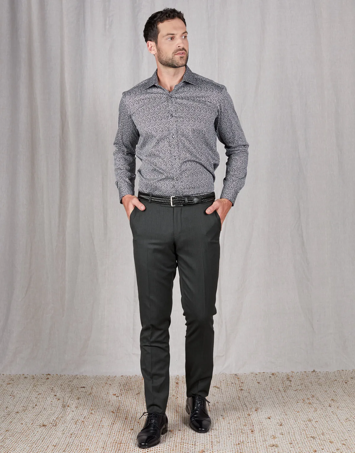Lotus Charcoal Trouser Weekend Wear Utility Style