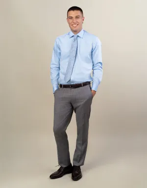 Chilly Day Layers Timeless Comfort Wear Lotus Grey & Blue Glen Check Trouser