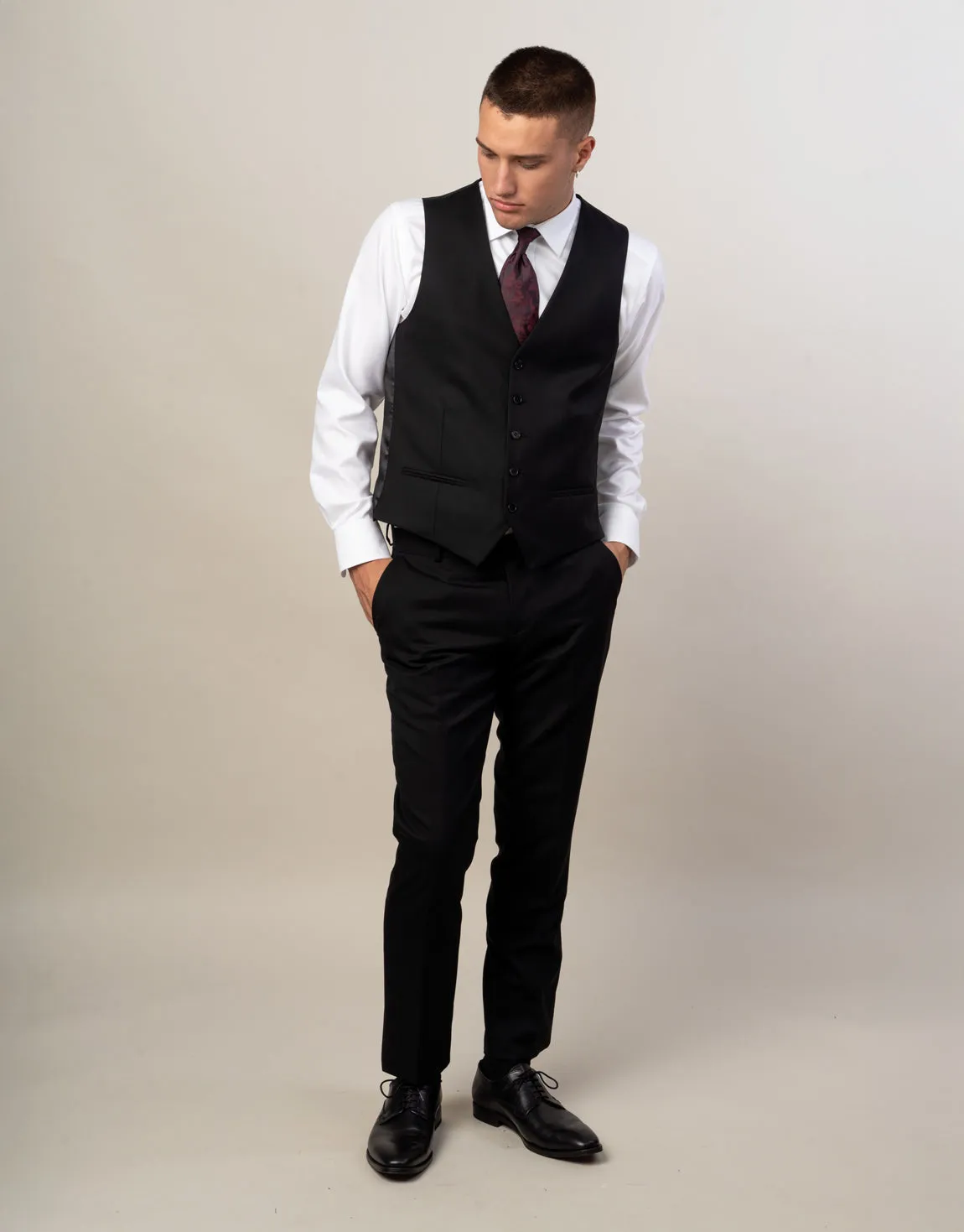 Lotus Jet Black Trouser Low Maintenance