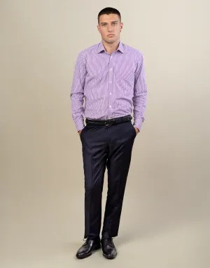 Lotus Navy Pinstripe Suit Trouser Timeless Comfort All Occasion