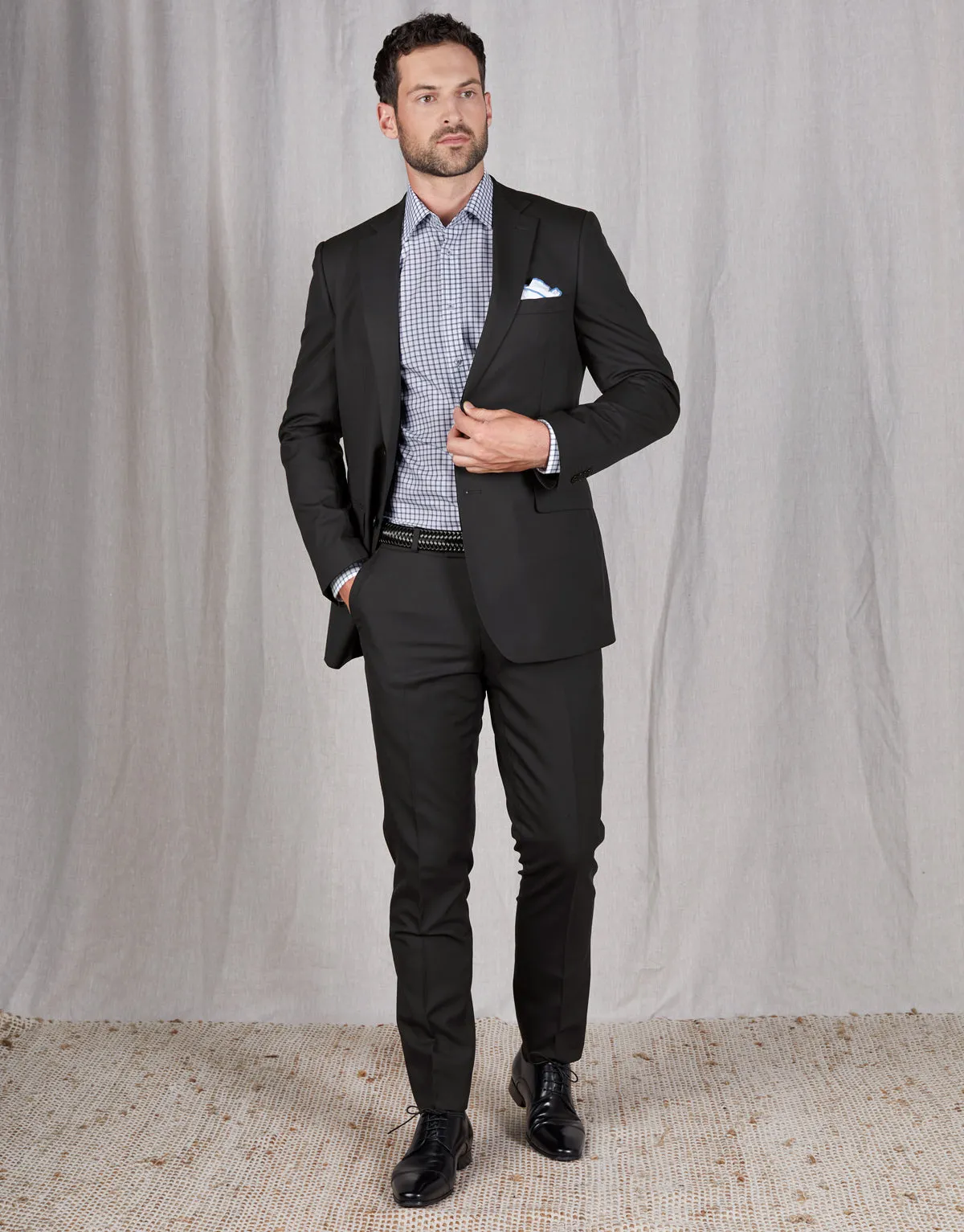 Flexible Cut Lotus Navy Trouser