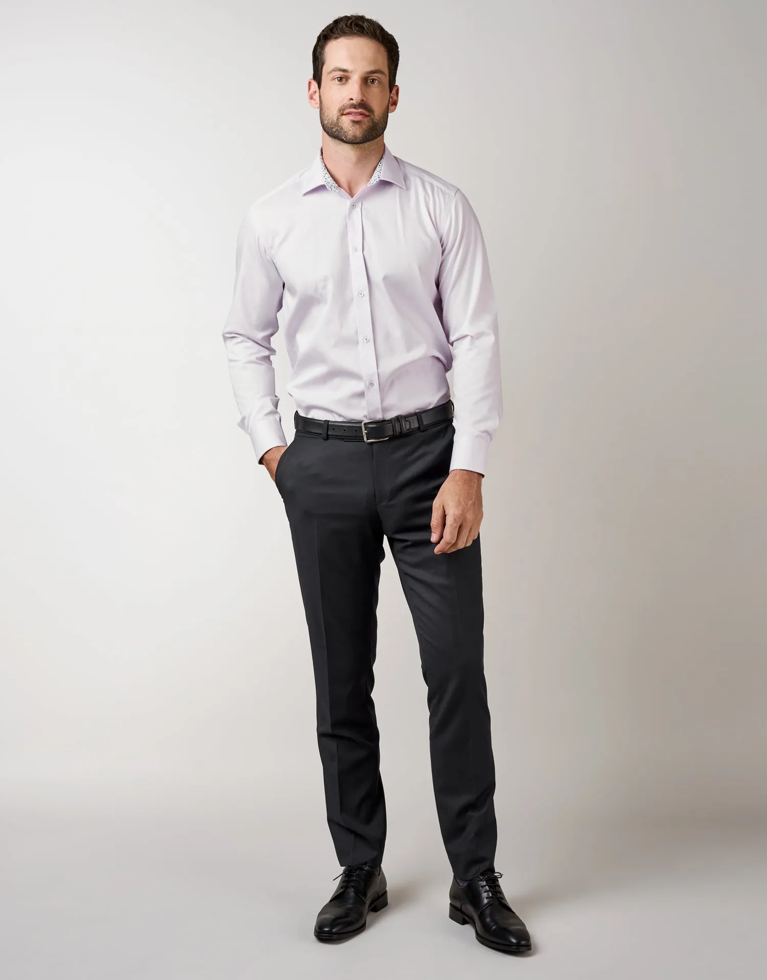 DoubleLayeredHem Perfect Movement Lotus Navy Trouser