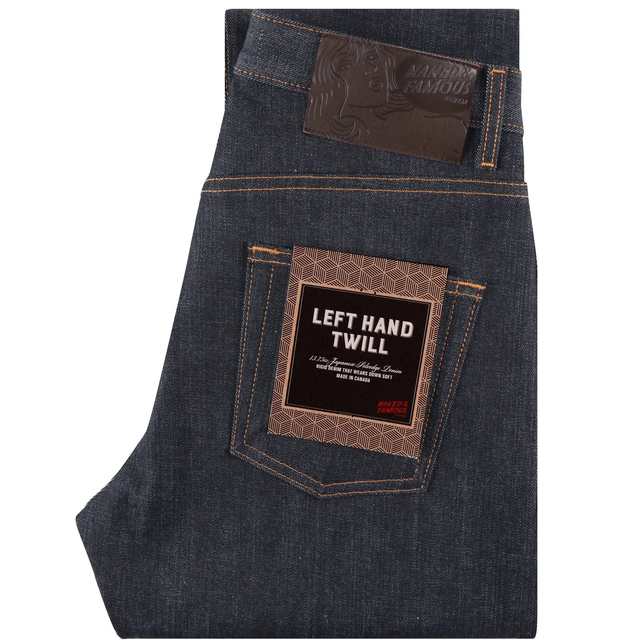 Easy Guy - Left Hand Twill Selvedge - 36" Long Inseam Youth Style Road Trip Outdoor Enthusiast