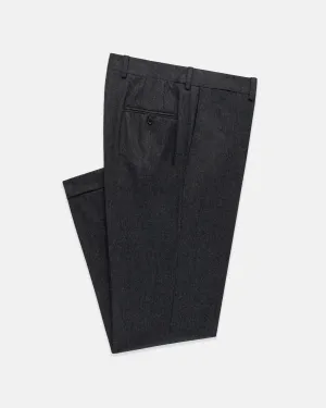 Made-in-Canada Charcoal Wool Flannel Trouser ComfortFit